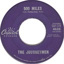 500 Miles, the Journeymen, Capitol 4625: original record label