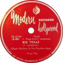 Jambalaya (On The Bayou) as Big Texas; Chuck Guillory & His Rhytm Boys; Modern Records 20-612; original record label