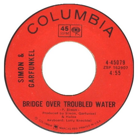Bridge Over Troubled Water, Columbia 4-45079, Simon & Garfunkel: original record label