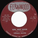 Girl Next Door, Fernwood 45-122, Thomas Wayne: original record label