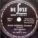 Good Rocking Tonight, De Luxe 1093, Roy Brown: original record label