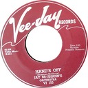 Hands Off, Vee-Jay 45 rpm VJ 155, Jay McShann’s Orchestra: original record label