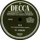 He 78 rpm, Decca 29660, Al Hibbler: original record label