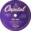 High Noon 78rpm; Tex Ritter; Capitol 2120 10485; original recording label