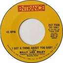 I Got A Thing About You Baby, Entrance ZS7 7508, Billy Lee Riley: original record label