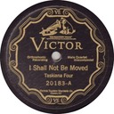 I Shall Not Be Moved, Taskiana Four, Victor 20183: original record label