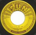 I Walk The Line, Johnny Cash, Sun 241: original record label