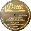 If I Loved You, Bing Crosby with John Scott Trotter and His Orchestra, Decca 18686: original record label