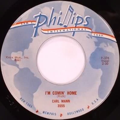 I'm Comin' Home, Carl Mann, Phillips P-376 3555: original record label