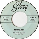 Soldier Boy, The Four Fellows, Glory 45-234: original recording label