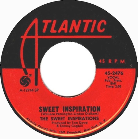 Sweet Inspiration, The Sweet Inspirations, Atlantic 45-2476: original recording label