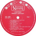 (That's What You Get) For Lovin' Me, Gordon Lightfoot, LP United Artists UAL 3487: original record label