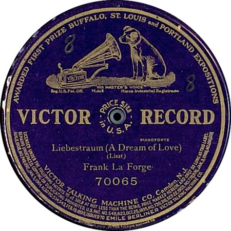 Today, Tomorrow and Forever (as Liebestraum (A Dream Of Love); Frank La Forge; Victor Record 70065