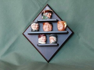 Royal Doulton RD character jugs tiny Diamond Anniversary Set Tinies