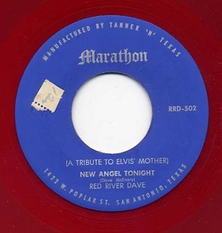 Red River Dave on Monarch RRD-502, “New Angel Tonight” (A Tribute To Elvis’s Mother)