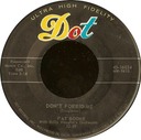 Don’t Forbid Me, Dot 45-16034, Pat Boone: original record label