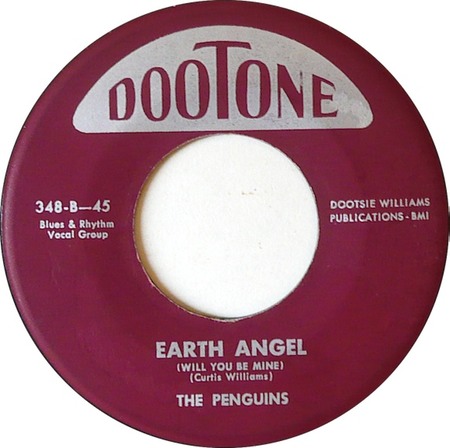 Earth Angel 45 rpm, DooTone 348, The Penguins: original record label