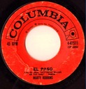 El Paso, Columbia 4-41511, Marty Robbins: original record label