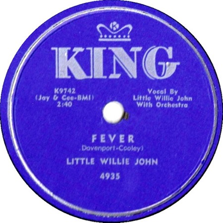 Fever 78 rpm, King 4935, Little Willie John: original record label