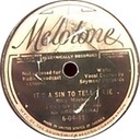 It's A Sin To Tell A Lie (Melotone), Freddy Ellis and his Orchestra, Melotone 6-04-11, original record label