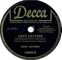 Love Letters, Dick Haymes, Decca 18699: original recording label
