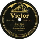 Violet (as Army Blue); American Quartet; Victor 17500-B; original record label