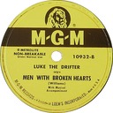 Men With Broken Hearts 78 rpm, Luke The Drifter (Hank Williams), MGM 10932: original recording label