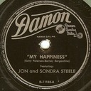 My Happiness, Jon and Sondra Steele, Damon D-11133-B: original recording label