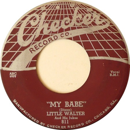 My Babe 45 rpm, Litlle Walter, Checker 811: original recording label