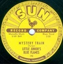Mystery Train 78 rpm, Little Junior’s Blue Flams, Sun 192: original recording label