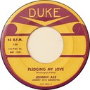 Pledging My Love, Johnny Ace, Duke 136: original recording label