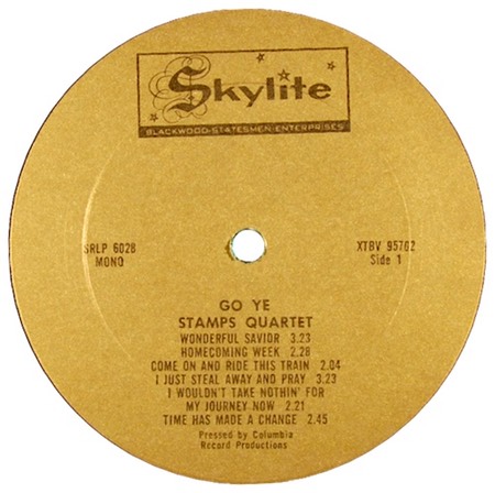 Time Has Made A Change In Me; Stamps Quartet; Skylite SRLP 6028; original record label