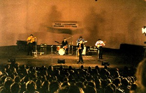 Dave Kaye and The Dykons on stage during the Luxembourg 1970 IEPAS convention