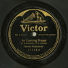 Original Recording Label of An Evening Prayer by Homer Rodeheaver