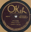 Original Recording Label of Anytime by Emmett Miller