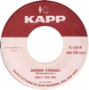 Original Recording Label of Apron Strings by Billy The Kid