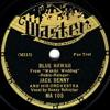 Original Recording Label of Blue Hawaii by Jack Denny and His Orchestra