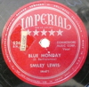 Original Recording Label of Blue Monday by Smiley Lewis