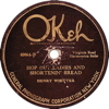 Original Recording Label of Clambake by Henry Whitter