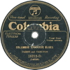 Original Recording Label of Columbus Stockade Blues by Darby and Tarlton