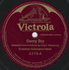 Original Recording Label of Danny Boy by Ernestine Schumann-Heink