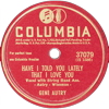 Original Recording Label of Have I Told You Lately That I Love You by Gene Autry