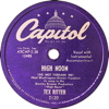 Original Recording Label of High Noon (Do Not Forsake Me Oh My Darlin') by Tex Ritter