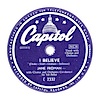 Original Recording Label of I Believe by Jane Froman