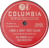 Original Recording Label of I Hear A Sweet Voice Calling by Bill Monroe And His Blue Grass Boys