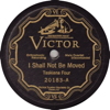 Original Recording Label of I Shall Not Be Moved by Taskiana Four