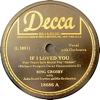 Original Recording Label of If I Loved You by Bing Crosby