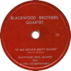 Original Recording Label of If We Never Meet Again by Blackwood Brothers Quartet