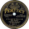 Original Recording Label of It's A Sin To Tell A Lie by Freddy Ellis and His Orchestra