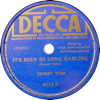 Original Recording Label of It's Been So Long Darling by Ernest Tubb